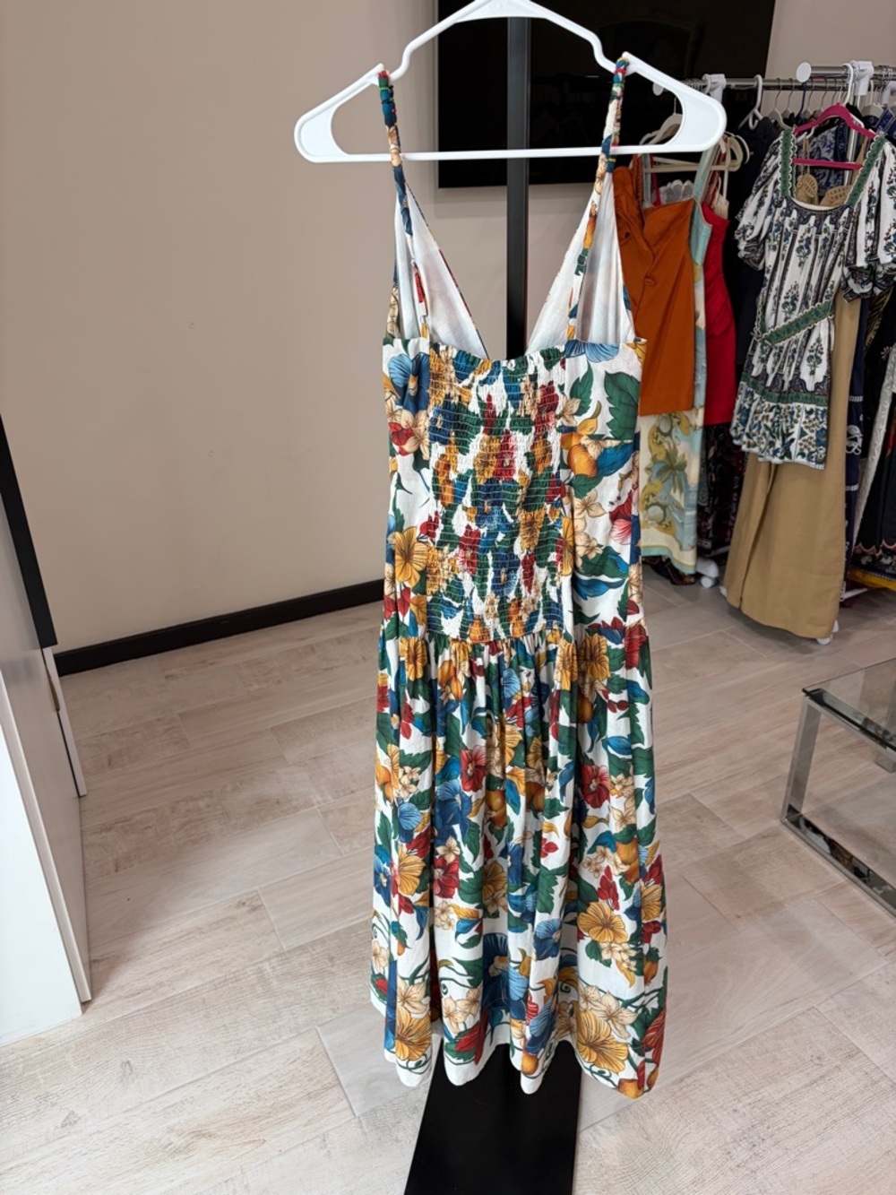 Farm Rio: Off-White Tropi Embroidered Maxi Dress - Picture 6 of 11